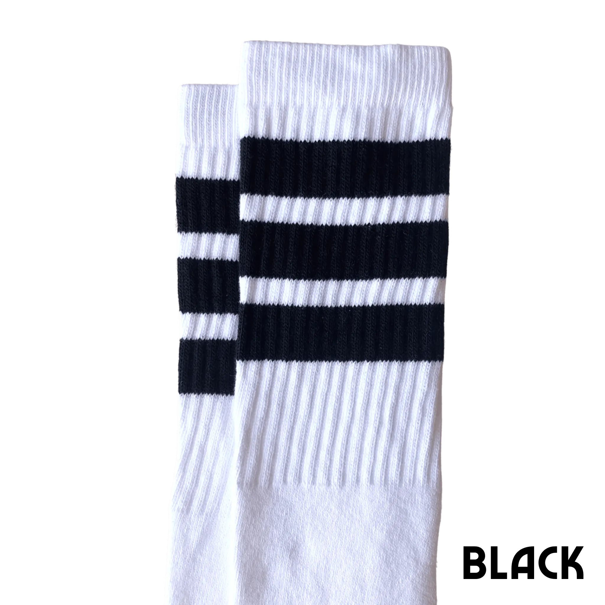 14-Inch Skater Socks - White Tube Sock