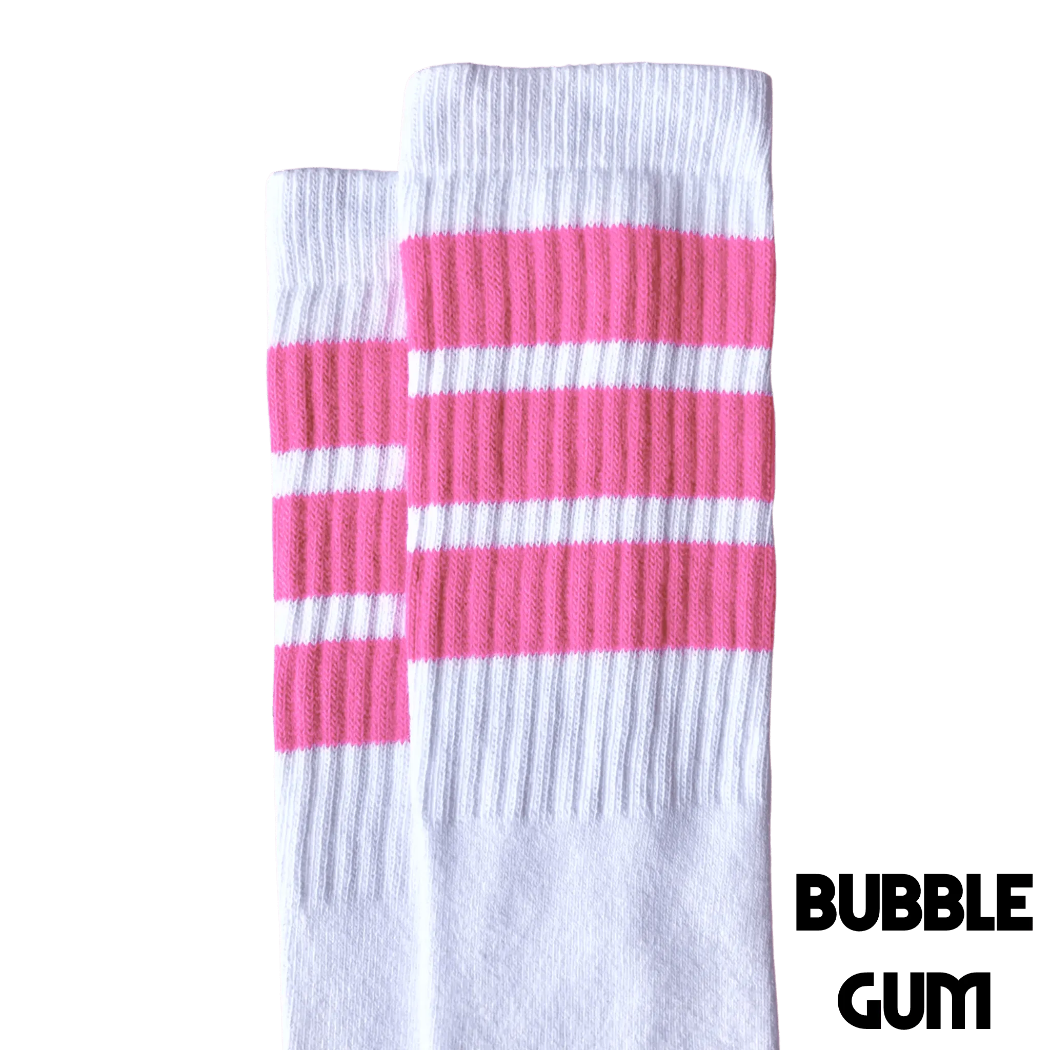 14-Inch Skater Socks - White Tube Sock