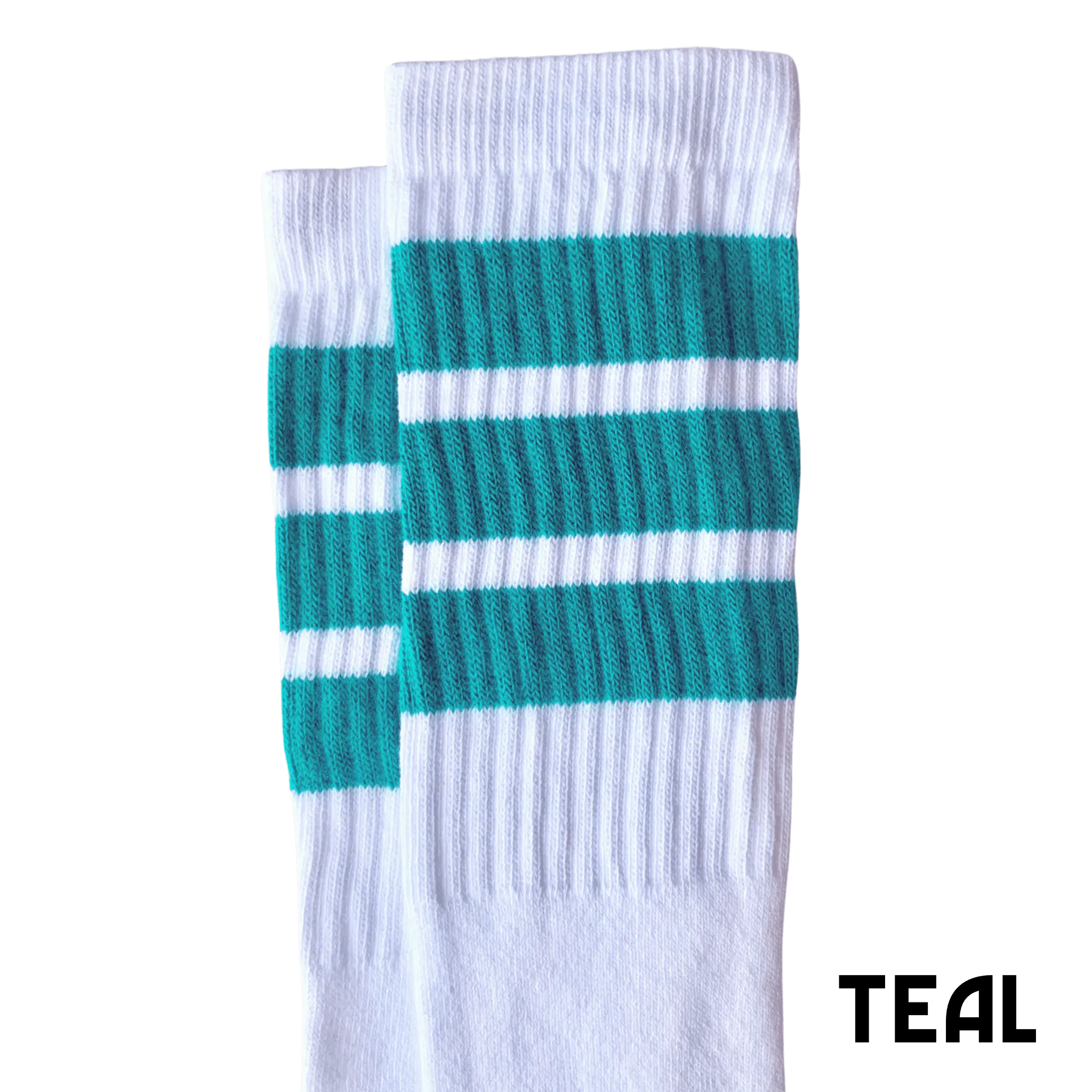 14-Inch Skater Socks - White Tube Sock
