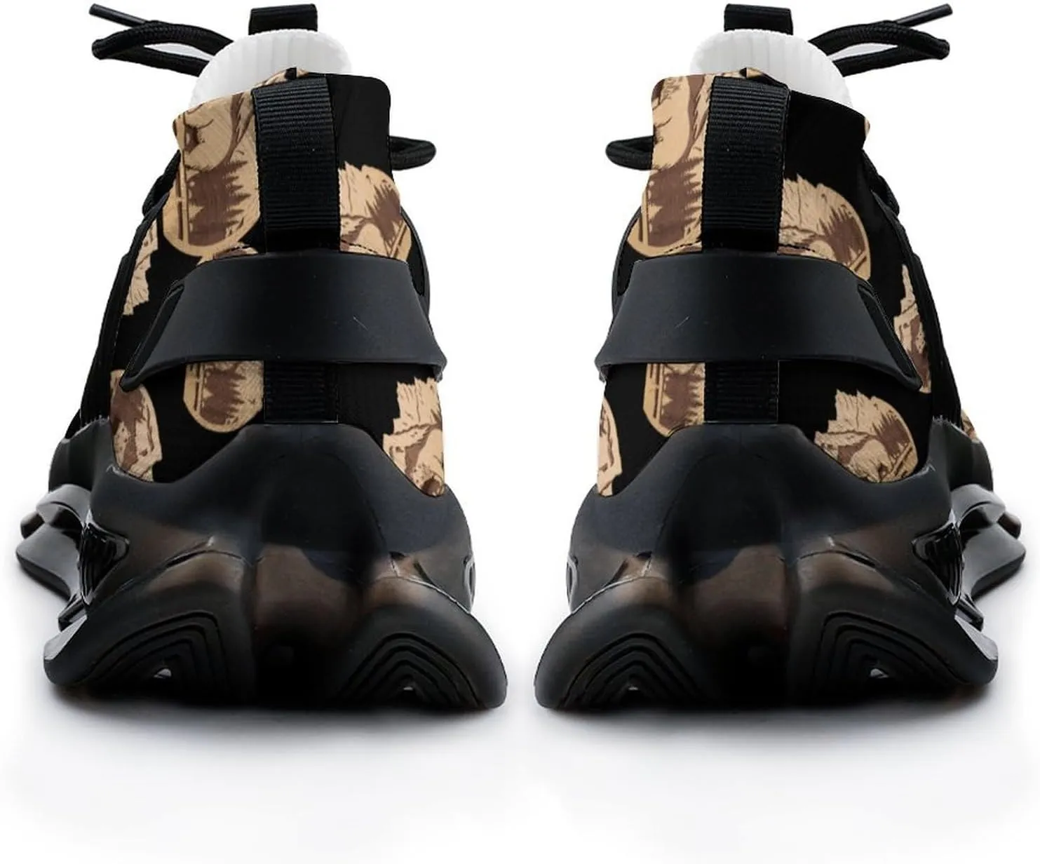 Bear Wood Forests Mountain Mens Sneakers Running Shoes Lightweight Athletic Shoes for Jogging Walking Gym