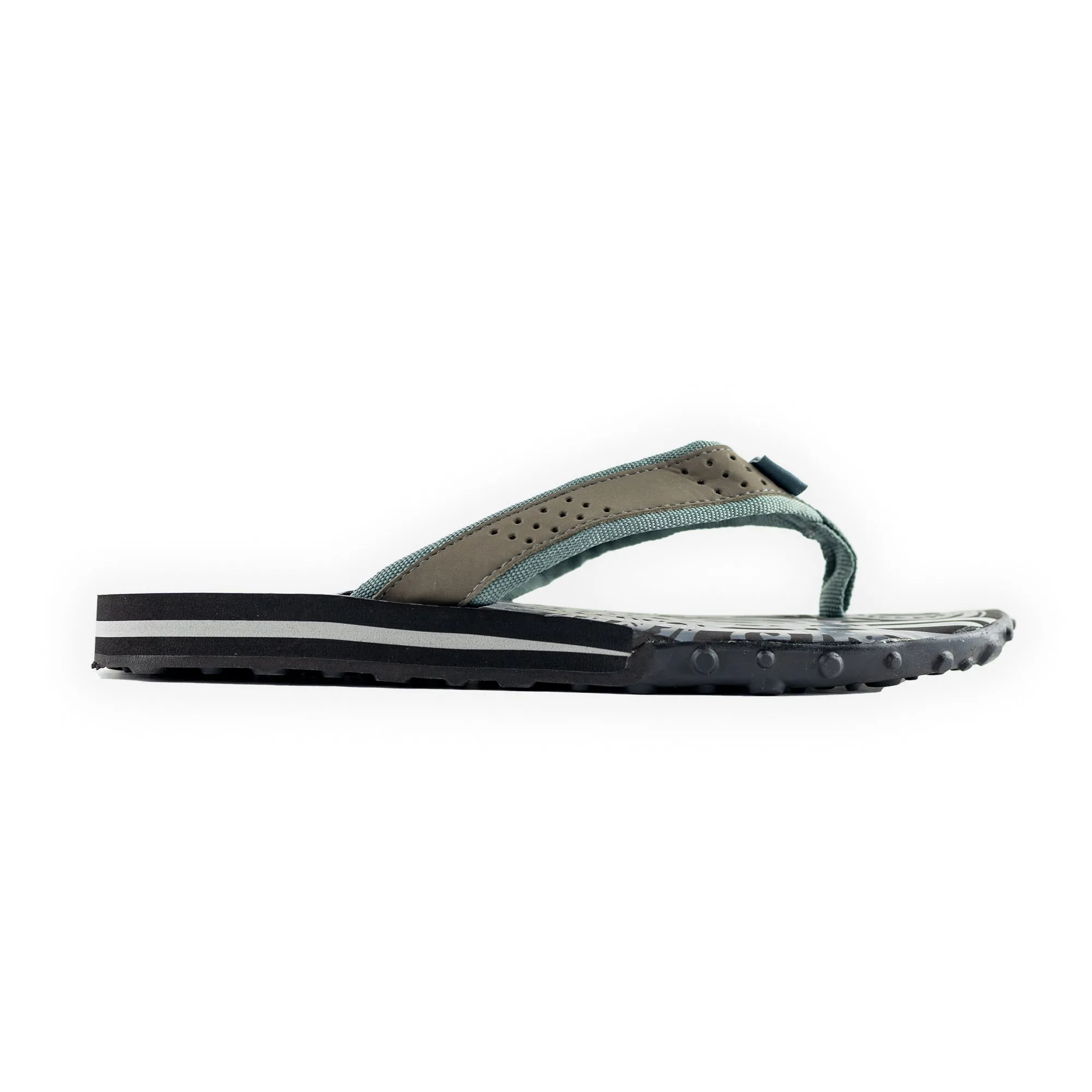 Black Tribal Stripes Men's Sandal