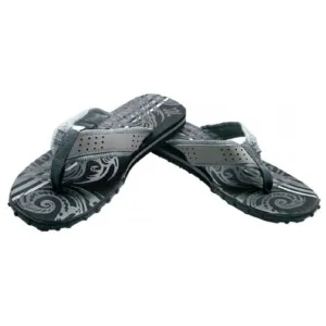 Black Tribal Stripes Men's Sandal