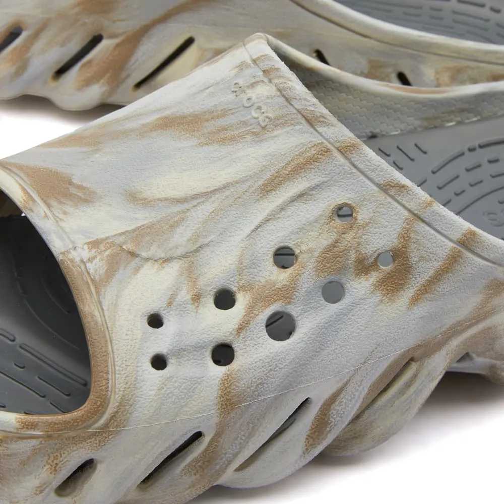 Crocs Echo Marbled Slide Sandals