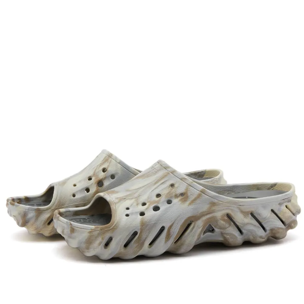Crocs Echo Marbled Slide Sandals