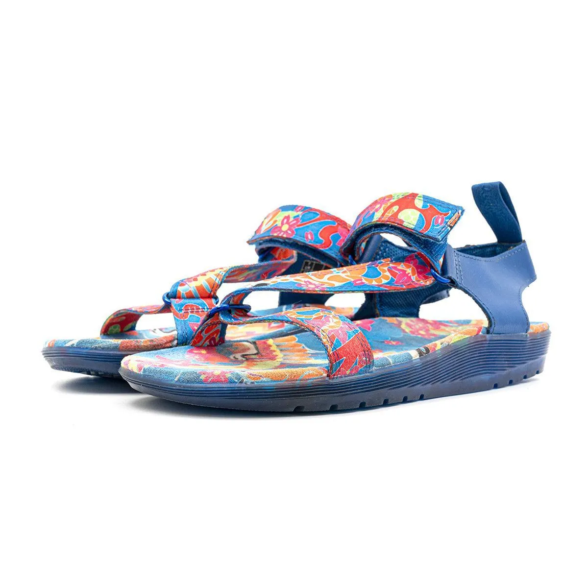 Dr. Martens Balfour Strap Flat Sandals Fabric Multicolour Colour For Women