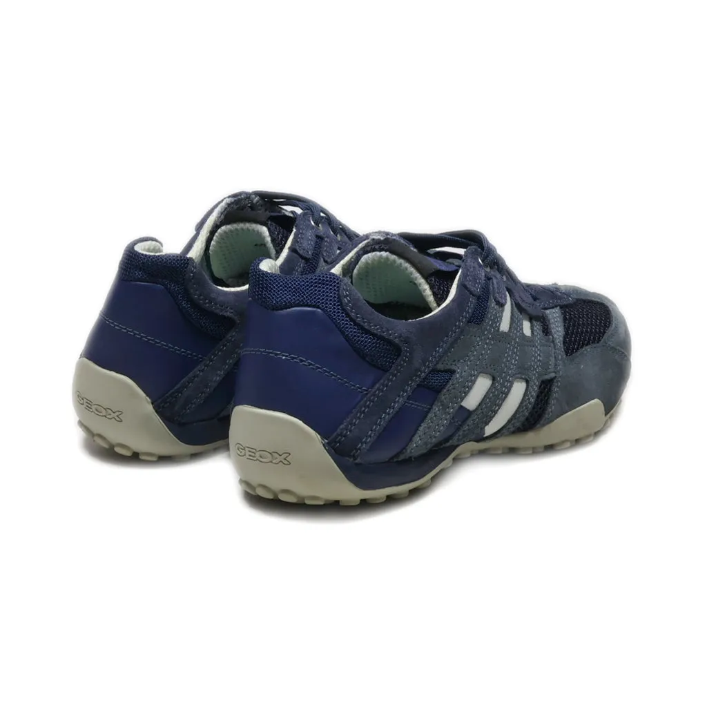 Geox Sport Sport Shoes Suede Blue Colour For Men