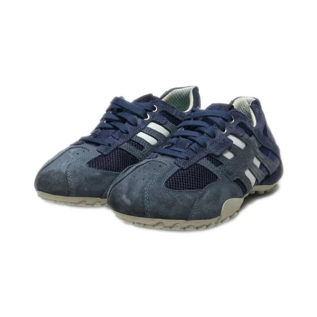 Geox Sport Sport Shoes Suede Blue Colour For Men