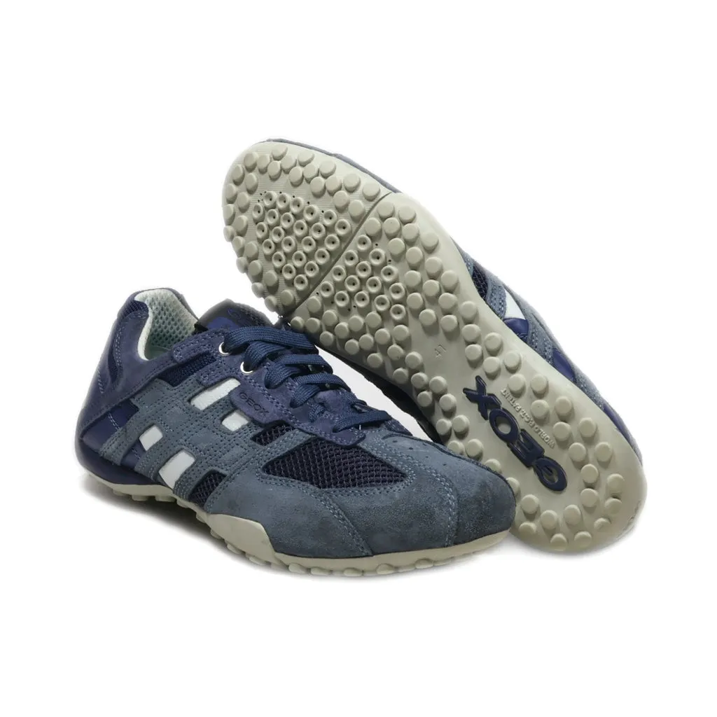 Geox Sport Sport Shoes Suede Blue Colour For Men