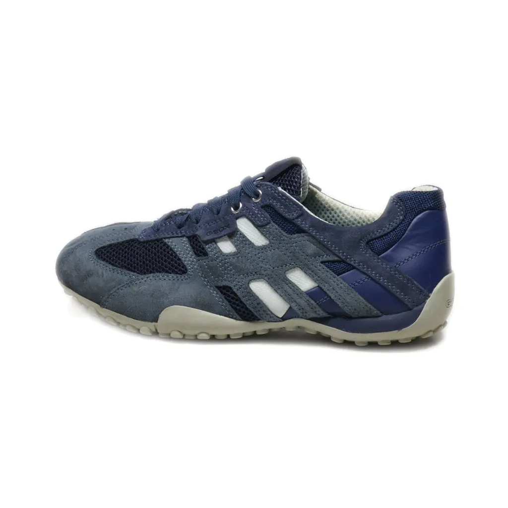 Geox Sport Sport Shoes Suede Blue Colour For Men