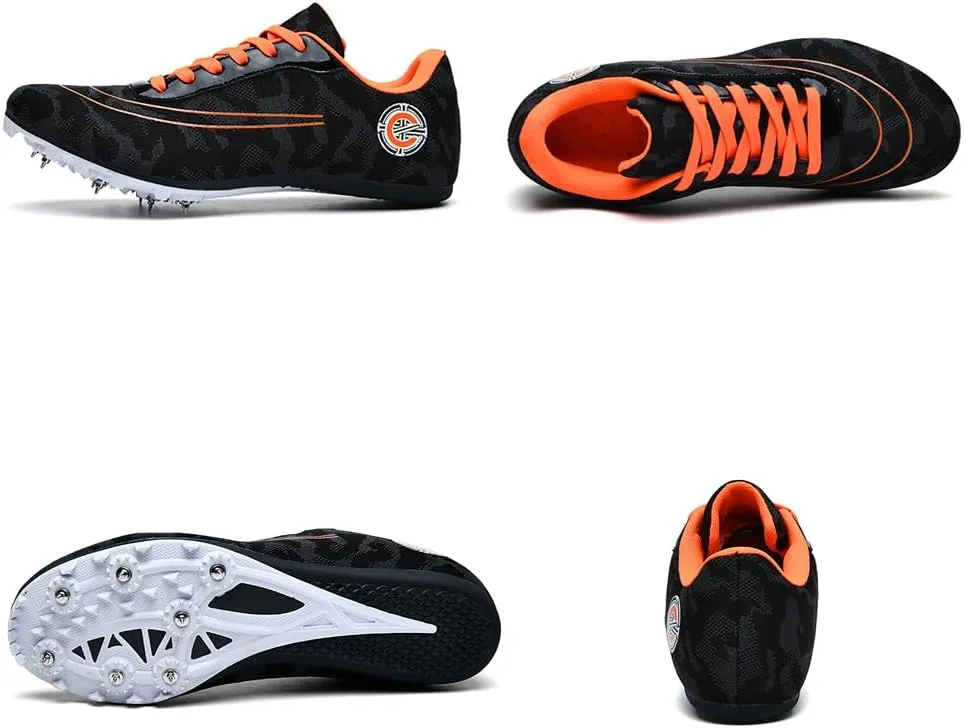 GEXECEUSS Mens Track and Field Shoes for Running Training - Youth Racing Spike Shoes - Professional Sprint Sport Sneakers