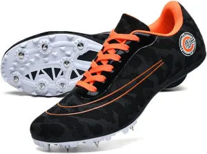 GEXECEUSS Mens Track and Field Shoes for Running Training - Youth Racing Spike Shoes - Professional Sprint Sport Sneakers