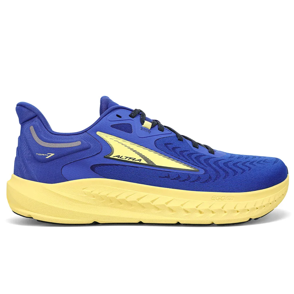 Men's Altra Torin 7, Blue/Yellow, 8.5 D Medium
