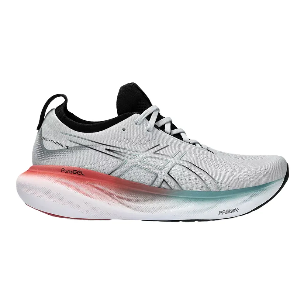 Men's Asics Gel-Nimbus 25, Piedmont Grey/Foggy Teal, 12.5 D Medium