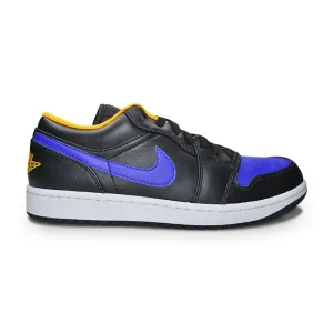 Mens Nike Air Jordan 1 Low "Dark Concord" - 553558 075- Black Dark Concord Taxi