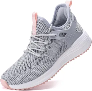 SDolphin Running Walking Shoes Women - Womens Tennis Shoes Walking Sneakers Gym Workout Athletic Lightweight Exercise Training Grey Shoes