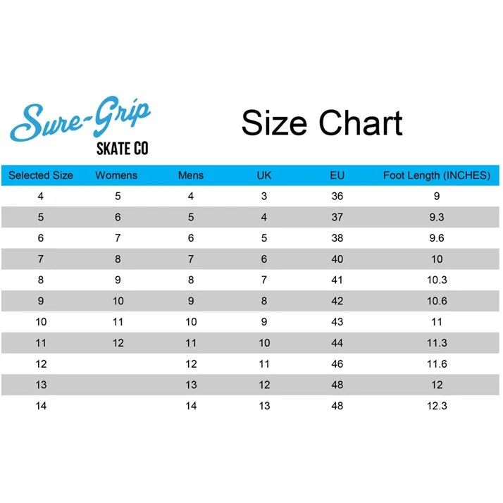 Sure-Grip Rebel Blue Roller Skates