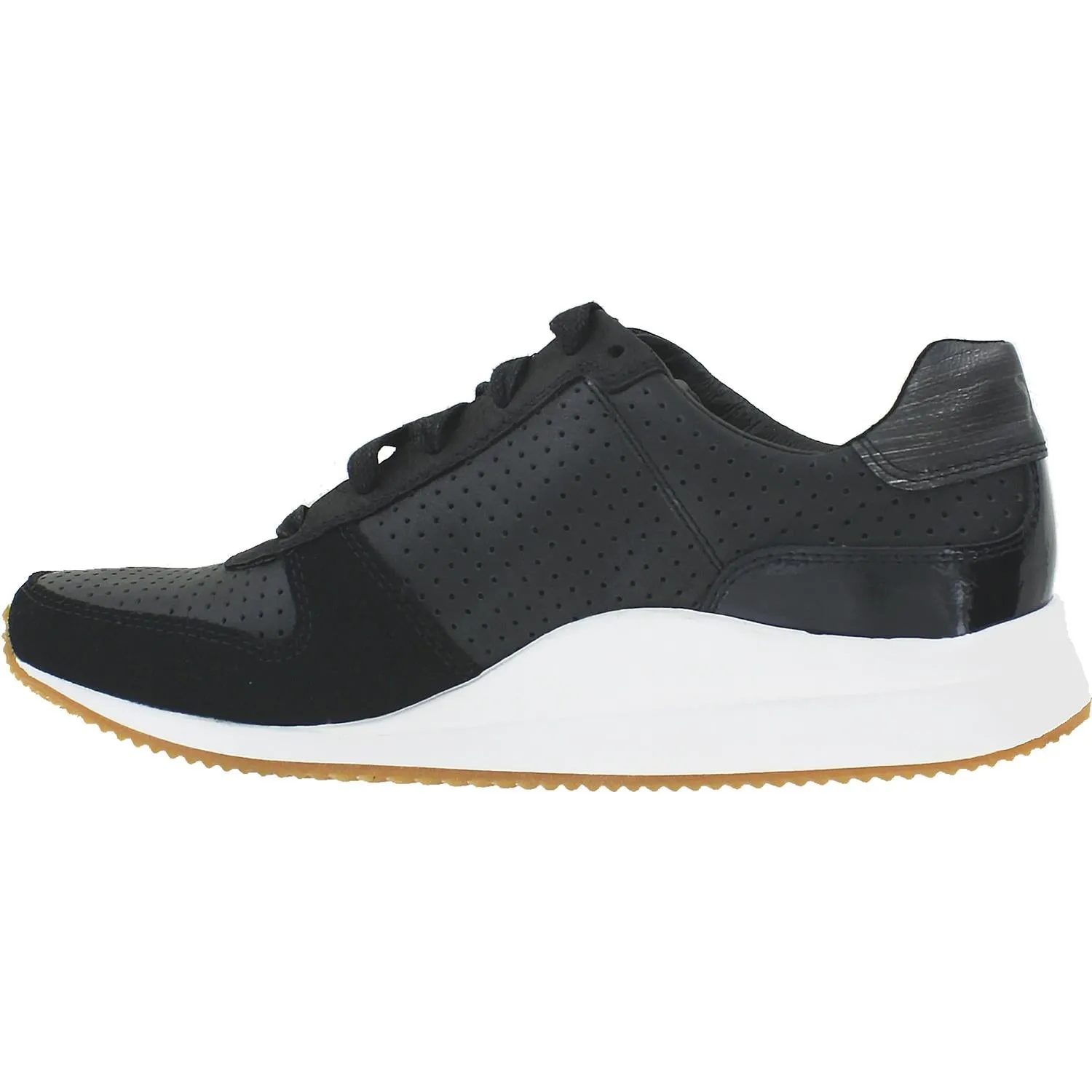 Women's Aetrex Daphne Black Leather/Suede