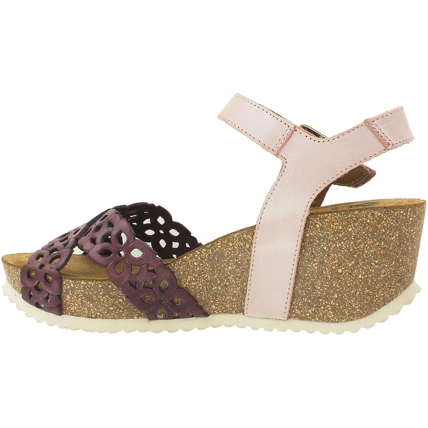 Women's Wanda Panda Evita Berenjena Purple/Mauve Leather